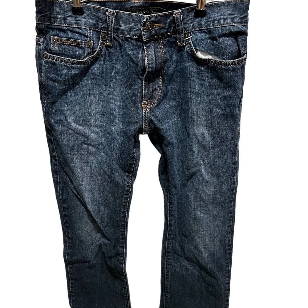 Sold Calvin Klein dark wash‎ bootcut men’s jeans size 30